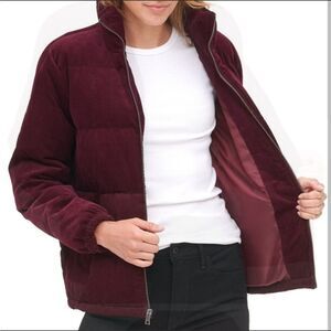 Levi’s Maroon corduroy puffer jacket/coat